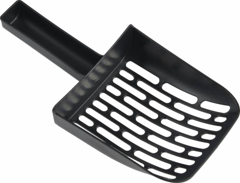 Schwarze Katzenschaufel perfekt für Katzentoilette P CATTRAY LUX BLACK, Größe: XL